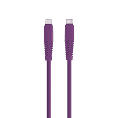 setty. kábel USB-C - USB-C 1,5 m 2,1A KSC-C-1.5219 fialová (GSM169855)