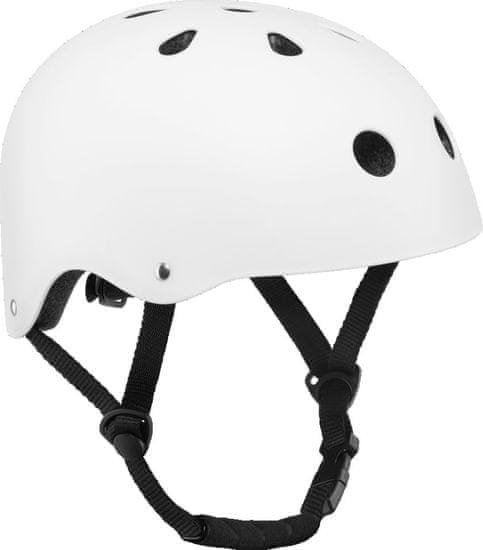 Lionelo Detská cyklistická helma 50-56cm biela