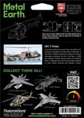 Metal Earth 3D puzzle Vrtuľník UH-1 Huey