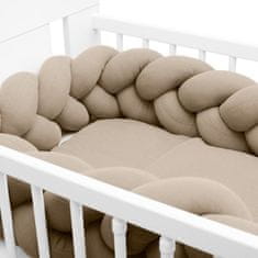 NEW BABY Mušelínové 2-dielne posteľné obliečky New Baby béžová 