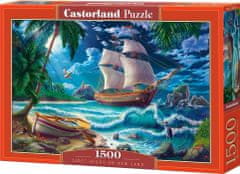 Castorland Puzzle Prvá noc na novom území 1500 dielikov