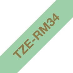 BROTHER Brother TZE-RM34 zlatá na mentol.zelené, 12 mm, textilní páska