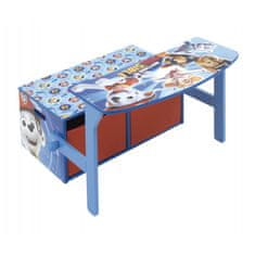 Arditex Detský drevený nábytok 3v1 PAW PATROL (Lavička, Box na hračky, Stolík), PW12898