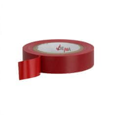 DEMA Elektrikárska izolačná páska 15 mm / 10 m, červená, 5 ks