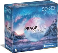 Clementoni Peace puzzle: Svetlomodrá 500 dielikov