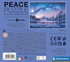 Clementoni Peace puzzle: Svetlomodrá 500 dielikov