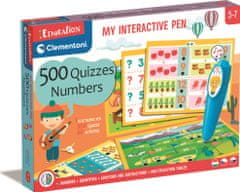Clementoni Vzdelávacia hra: Moje interaktívne pero 500 kvízov - Čísla