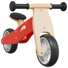 Vidaxl Balančný bicykel pre deti 2 v 1 červený