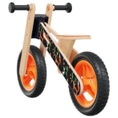 Vidaxl Balančný bicykel pre deti oranžový potlač