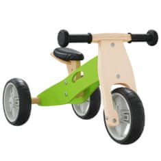 Petromila vidaXL Balančný bicykel pre deti 2 v 1 zelený
