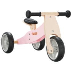 Vidaxl Balančný bicykel pre deti 2 v 1 ružový
