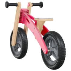 Vidaxl Balančný bicykel pre deti ružový