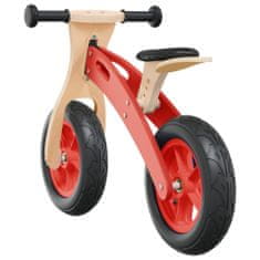 Petromila vidaXL Balančný bicykel pre deti s nafukovacími pneumatikami červený