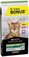 Purina Pro Plan Cat STERILISED morka 10 kg + 2 kg