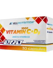 AllNutrition Vitamin C 1000 + D3 30 kapsúl