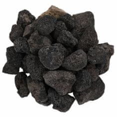 Vidaxl Sopečné kamene 25 kg čierne 3-5 cm