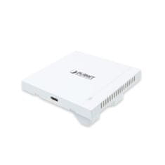 Planet WDAP-W1800AX Wi-Fi6 AP, 802.11ax 2,4/5GHz 1800Mbps, VLAN, multi-SSID, 150 klientov, Roaming, USB-C nabíjanie, PoE