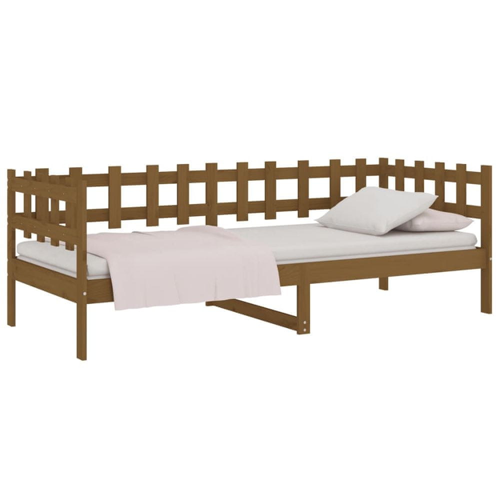 Vidaxl Denná posteľ medovo hnedá 80x200 cm borovicový masív