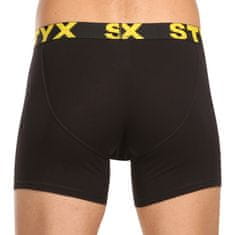 Styx 10PACK pánske boxerky long športová guma čierne (10U9601) - veľkosť XL