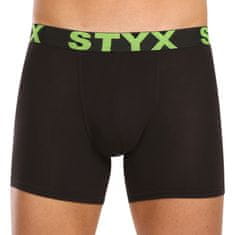 Styx 10PACK pánske boxerky long športová guma čierne (10U9601) - veľkosť XL