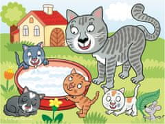 DINO Obrázkové kocky Domáce zvieratká, 12 kociek