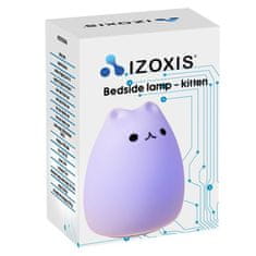 Izoxis LED nočná lampa s diaľkovým ovládačom - mačička