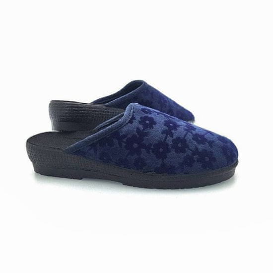 DEBAKO Dámske textilné papuče modré