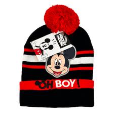 Eplusm Chlapčenská zimná čiapka Mickey Mouse Veľkosť: 52