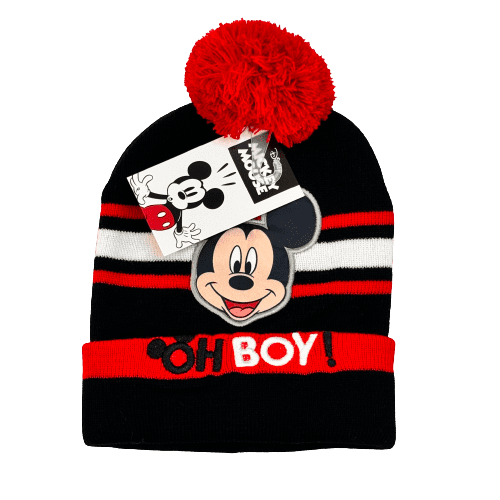 Eplusm Chlapčenská zimná čiapka Mickey Mouse Veľkosť: 52