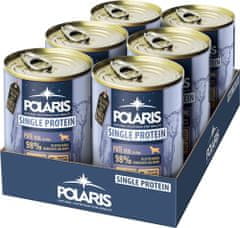 POLARIS Single Protein Paté konzerva pre psov teľacie 6x400 g