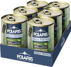 POLARIS Single Protein Paté konzerva pre psov jahňacie 6x400 g