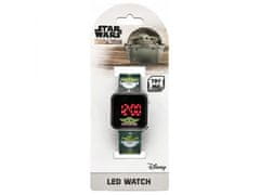 Disney Baby Yoda, Star Wars Detské tmavozelené digitálne hodinky na ruku 