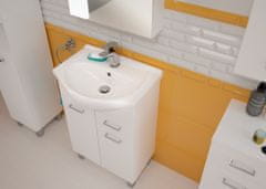 Deftrans Kúpeľňová skrinka s umývadlom 50 biela