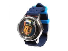 Nickelodeon Psi Patrol Modré detské digitálne hodinky so spinnerom v kovovom púzdre 