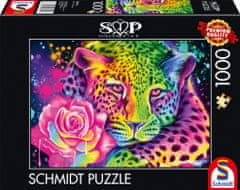 Schmidt Puzzle Neon: Leopard 1000 dielikov