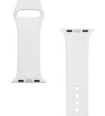 Tactical 465 Silikonový Řemínek pre Apple Watch 1/2/3/4/5/6/7/8/9/SE 38/40/41mm White 8596311073120