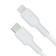 Green Cell KABGC07W White USB-C - Lightning MFi 1m cable for Apple iPhone PowerStream, with Power De