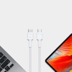 Green Cell KABGC29W Cable White USB-C Type C 2m PowerStream with fast charging Power Delivery 60W, U
