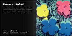 Galison Posuvné drevené puzzle Andy Warhol: Kvety 2v1 (16 dielikov)