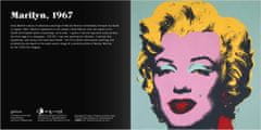 Galison Posuvné drevené puzzle Andy Warhol: Marilyn 2v1 (16 dielikov)