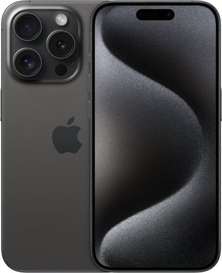 Apple iPhone 15 Pro, 128GB, Black Titanium