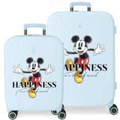 Jada Toys Sada luxusných ABS cestovných kufrov MICKEY MOUSE Happines Turquesa, 70cm/55cm, 3669521