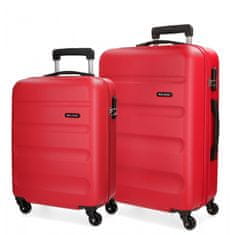 Jada Toys Sada ABS cestovných kufrov ROLL ROAD FLEX Red, 55-65cm, 5849564
