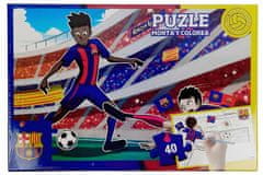 FAN SHOP SLOVAKIA Puzzle FC Barcelona, 40 dielikov, zafarbovacie