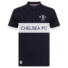 FAN SHOP SLOVAKIA Polo Tričko Chelsea FC, modrá a biela, bavlna | S