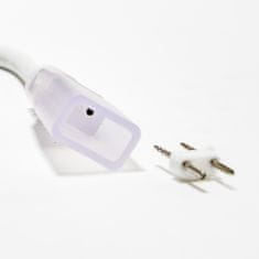 DecoLED DecoLED Predlžovací kábel pre dvojstranný LED Neon, IP67, 230V, 25 cm, biely, samičie 2DN22