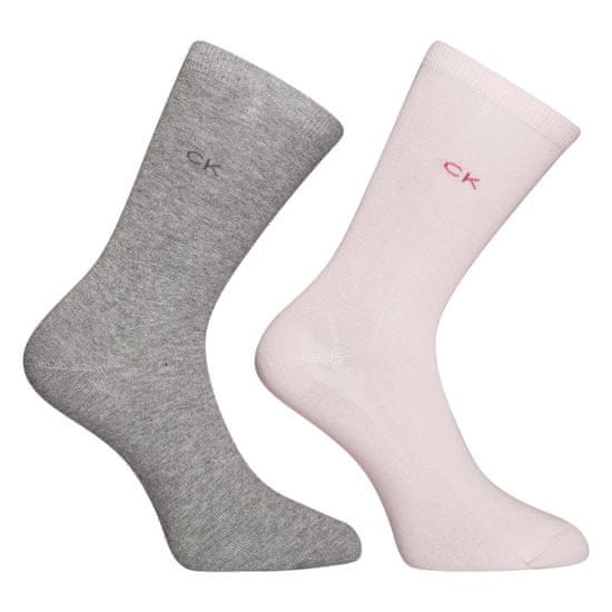 Calvin Klein 2PACK dámske ponožky vysoké viacfarebné (701218769 003)