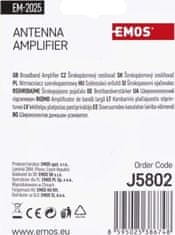 EMOS Anténny predzosilňovač 25dB VHF/UHF