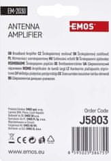 EMOS Anténny predzosilňovač 30dB VHF/UHF