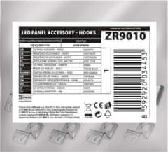 EMOS 4 háčiky pre LED panel 60×60cm
